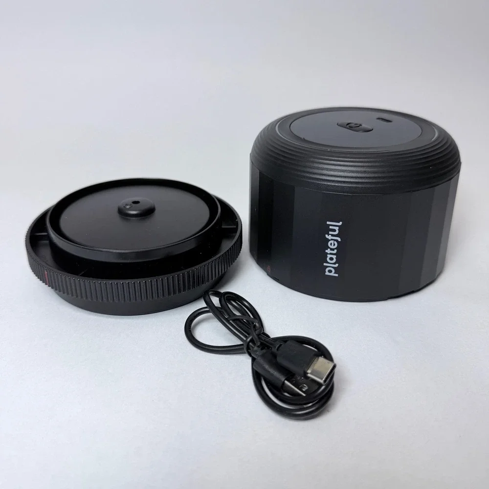 Plateful Electric Mason Jar Vacuum Sealer Black USB-C Rechargeable LED Display